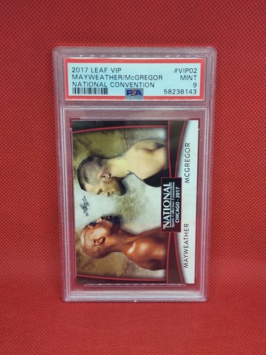 2017 Leaf🥊Mayweather vs McGregor Boxing RC🥊National Convention🔴Red PSA 9 Mint - Picture 2 of 3