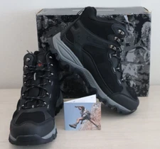 Nortiv 8 JS19004M Men’s Sz 11 Black Non-Slip Suede Waterproof Hiking Boots