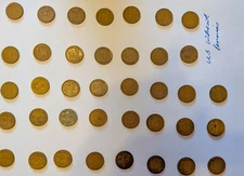 Lot of Wheat Pennies – Circulated US Lincoln Cents 1940s–1950s