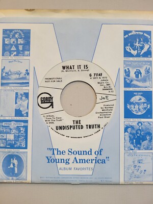 Funk 45- UNDISPUTED TRUTH - WHAT IT IS - GORDY Promo VG++