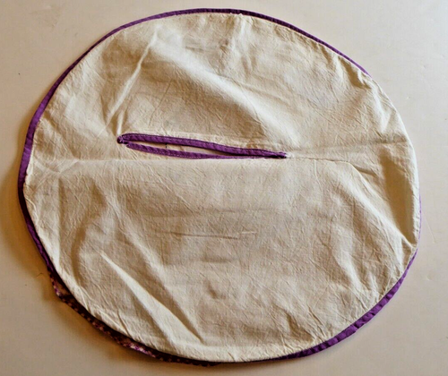 Vintage Handmade Purple Lilac Southern Bell Cotton Clothes Pin Hanger Holder Sak - Picture 5 of 8