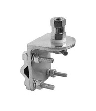 Aluminum Mirror Mount Bracket Radio Antenna For lug coax cable