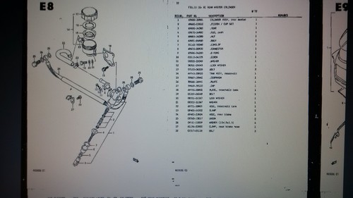 SUZUKI RG 500 PARTS LIST MANUAL CATALOGUE - PAPER COPY BOUND not PDF nos - Picture 3 of 7
