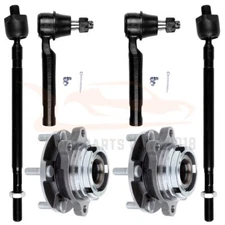 Fits 2004 2005 2006 2007 2008 2009 Nissan Quest Front Wheel Bearing w/ tie rods