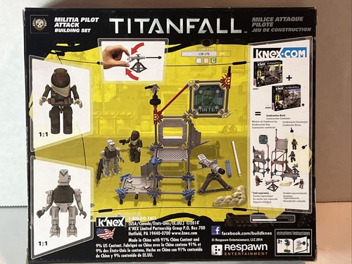 K'Nex Titanfall Milicia Piloto Ataque Construcción Set 92 Piezas Minifigura Limitada Nuevo - Imagen 3 de 4