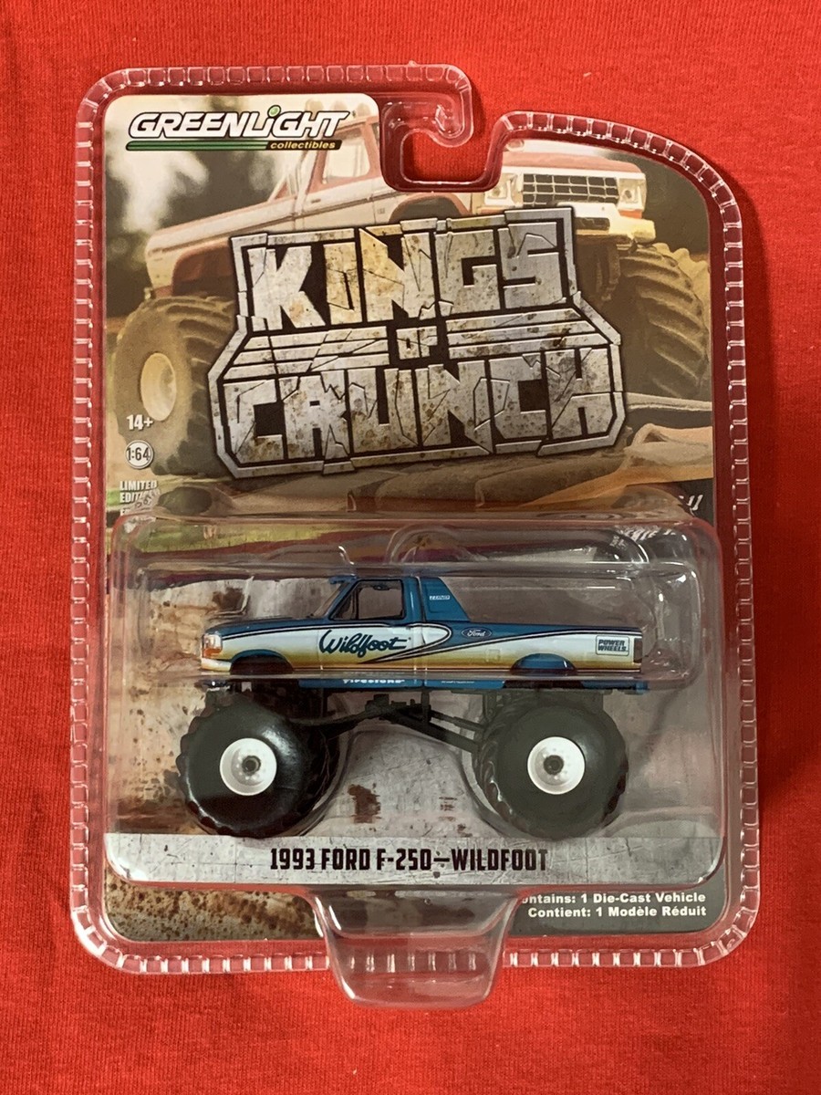 Greenlight 1993 Ford F-250 Wildfoot Kings of Crunch 1:64 Monster
