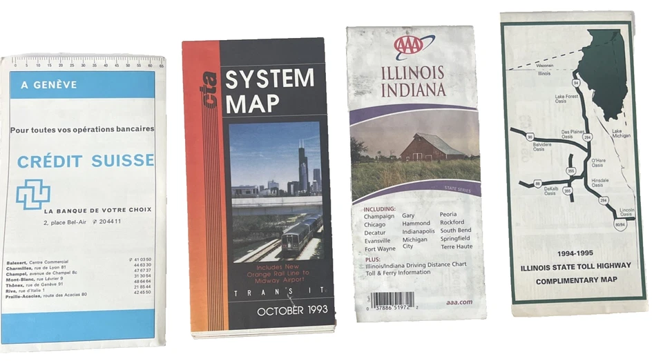 Vintage Road Maps & Travel Brochures Lot – Highway, State, City Maps Collection - Image 2 of 4