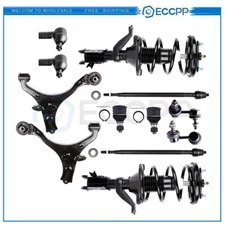 For Acura EL 2001-2003 Front Struts Sway Bar Control Arm Ball Joint Tie Rod
