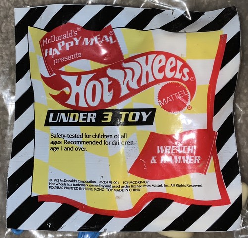 McDonald’s Happy Meal Hot Wheels Toy Set & Bag (Mattel, 1993) SEALED, COMPLETE - Picture 14 of 15