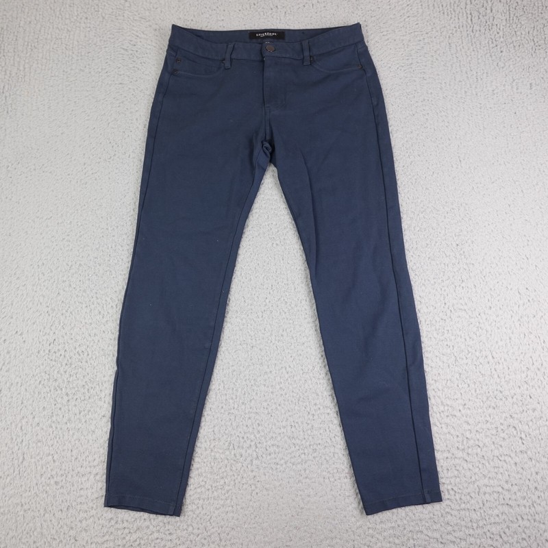 Liverpool Pants Womens 8 Blue Chino Stretch Breathable Golf Preppy Rayon Blend