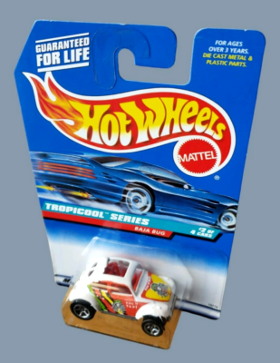 1998 Hot Wheels Volkswagen VW BAJA BUG White #694 Tropicool