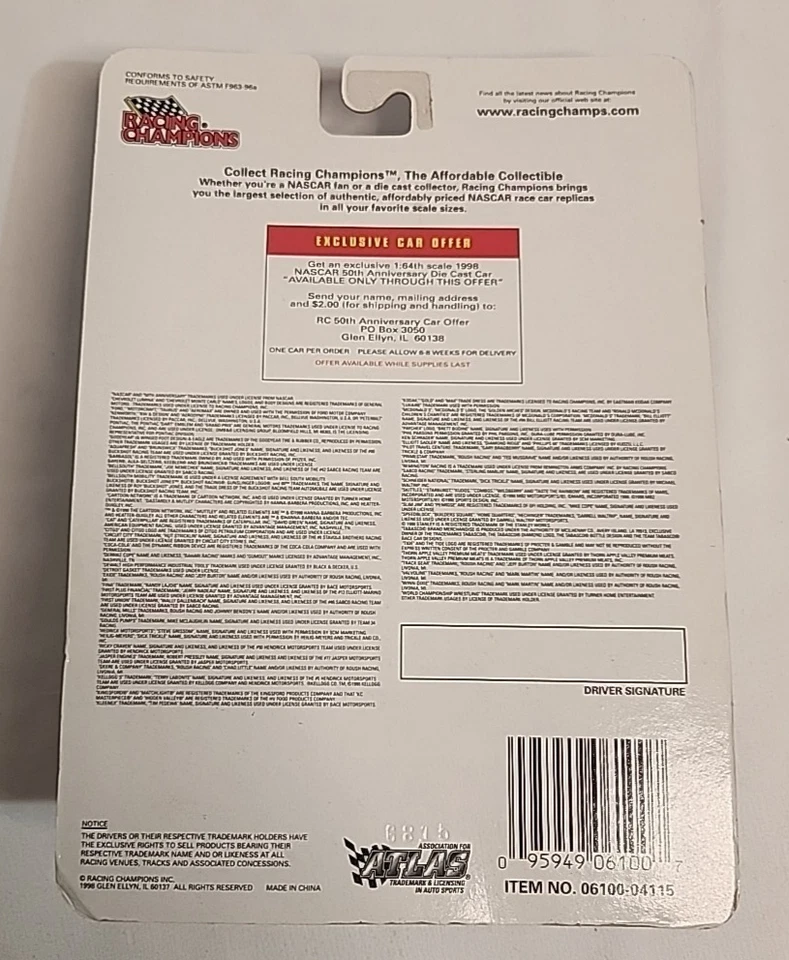 Dick Trickle # 90 NASCAR 1: 64 压铸赛车冠军全新旧货 — 第 4/4 张图片