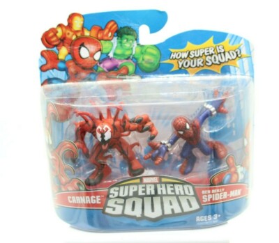 Marvel Super Hero Squad Spiderman Carnage Two Pack Brand New