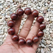 Amazing 13 Beads Akar Laka Bracelet Dalbergia Parviflora 18 MM Kayu Menang #64