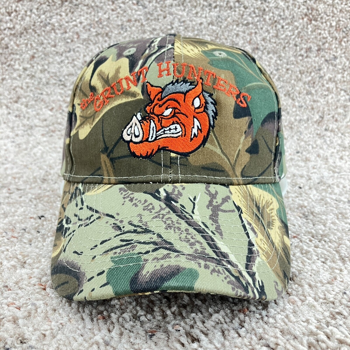 Grunt Hunters Baseball Cap Adult OSFA Camo Adjustable Strap