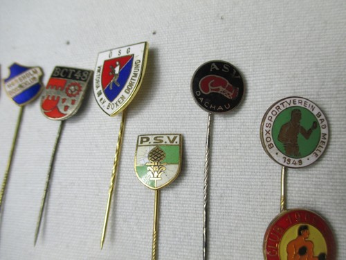 Altes Sport Anstecknadel Konvolut Boxen Boxing Club 27 Stück - Bild 7 von 13