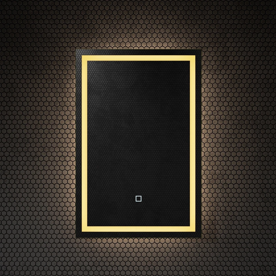 Wandspiegel Badezimmerspiegel mit Beleuchtung LED Badspiegel Touch-Bedienung NEU