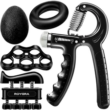 roygra Grip Strength Trainer 5 Pack, Forearm Strengthener, Hand Strengthening...