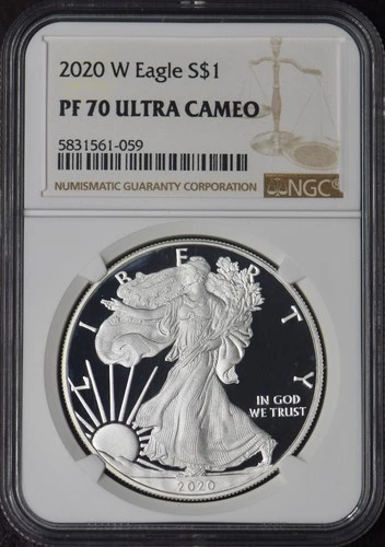 2020-W American Silver Eagle - NGC PF70 Ultra Cameo - ✪COINGIANTS✪