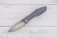 Null Knives Raiden – Dual Anodized – Damasteel Hakkapella Damasteel - SN: 5-5