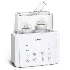 Double Bottle Warmer 11-in-1 Fast Baby Bottle Warmer for Breastmilk & Formula