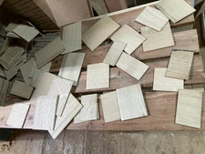 89 pc 1/8" thick WHITE OAK *Quarter Sawn* C/O wood lumber INDIANA *FREE SHIPPING