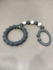 Baby Teether Gray Bracelet Soft Silicone Teether New Without Tags