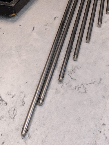 Vintage Starrett No. 124B Solid Rod Inside Micrometer Set 2-12 In Case 124 - Afbeelding 4 van 13