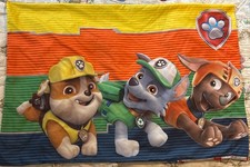 Nickelodeon Paw Patrol Twin Bed 3 Piece Sheet Set Polyester Flat Fitted Pillow