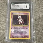 Pokémon TCG Mewtwo 10/102 Base Set Holo Rare 1999 CGC 8 60 HP Psychic