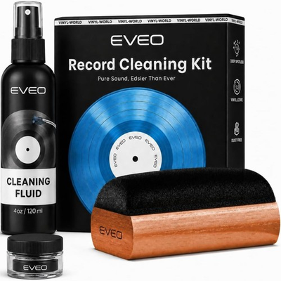 #ad #ad EVEO Vinyl Record Cleaning Kit 4In1 Vinyl Record Cleaner Kit for Vinyl Records $17.49