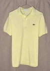 Vintage Lacoste Chemise Polo Shirt Yellow Made in France