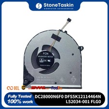 Fan for HP 15-DU DW 15s-du0002TX CPN DC28000N6F0 DFS5K12114464N L52034-001 FLG0