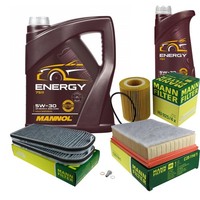 Mann Inspektionspaket Filterset 6L Mannol Energy 5W-30 FüR BMW E38 728I Il