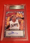 Allen Iverson Custom Kaboom! 🔥 Philadelphia 76ers AUTHENTIC Auto BECKET BGS