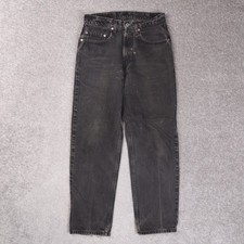 Levi Strauss 550 31x30 Black Taper Unisex Denim Jeans