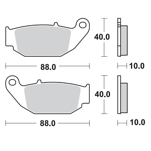 Moto-Master Bremsbelag Roadpro (FüR: Honda CR-F 300 L ABS ND16 21-24 Hinten )-image