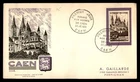 Mayfairstamps France FDC 1951 Abbey Caen First Day Cover aaz_82615