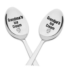 Grandma Grandpa Birthday Gifts for Women Men Grandpa's Grandma's Ice spoon12
