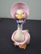 RARE VINTAGE Hagen Renaker DW Mother Goose 6.5"Porcelain Figurine Bird Duck