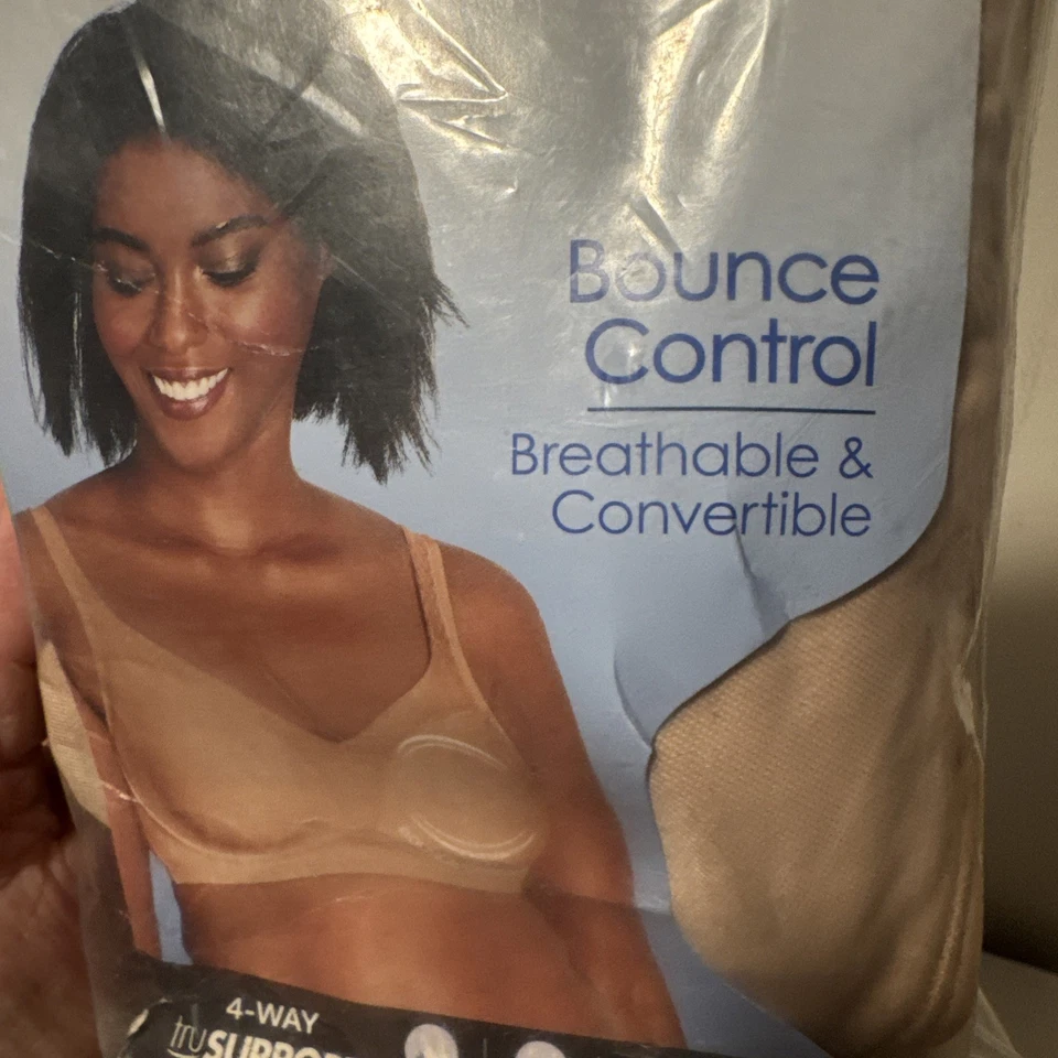 Sujetadores de soporte de 4 vías Playtex 18 horas con control de rebote sin cables - 38DD Nude - Nuevos con etiquetas Foto 2 de 4