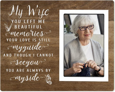 Memorial Picture Frames - Sympathy Gifts, Bereavement Gifts for Wife, Fits 4X6 i