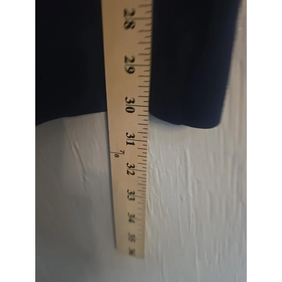 Pantalones NYDJ Plus 18W Levantamiento Pliegue Cintura Elastizados Azul Marino Oficina Grapa Invierno Foto 3 de 4