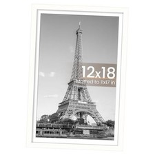 White 12x18 Picture Frame - Wall Decor Poster Frames - 1 Pack