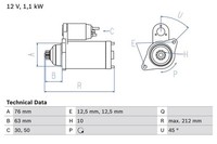 Starter Bosch 0 986 027 090 FÜR Audi Seat Skoda VW Anlasser Startmotor