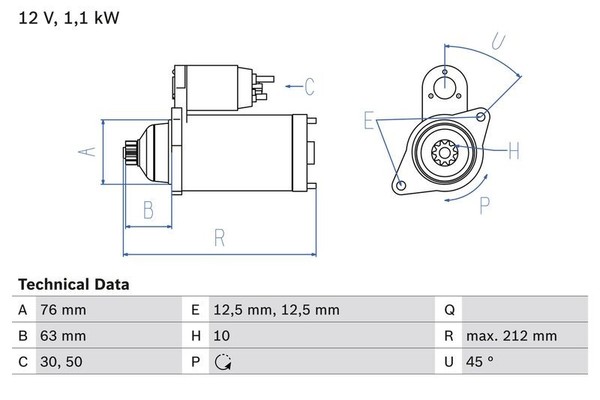 Starter Bosch 0 986 027 090 FÜR Audi Seat Skoda VW Anlasser Startmotor-image