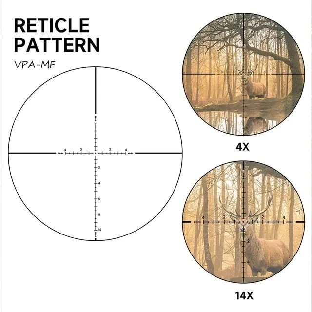HOT 4-14x44 FFP Rifle Scopes Glass Etched Reticle Cross-Hair Sights Optics - Image 2 of 4