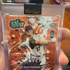 Wild Card Splat Travis Bazzana Baseball Serial Numbered Orange /3 2024