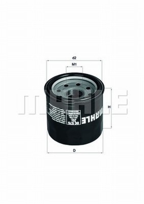 Honda VTX 1300 S, Bj. 03-07 (SC52) Ölfilter Mahle