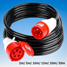 Cavo CEE Alimentazione Forte 400V 16A Gomma 5x2,5mm² Prolunga 2-30 metri
